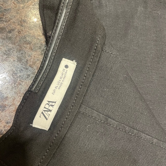 Zara Elegant raw edge Black Strapless Dress - Picture 5 of 8